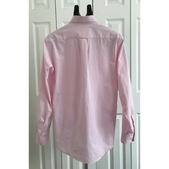 IZOD Sz S Red Label Premium Gingham Dress Shirt - Picture 2 of 6